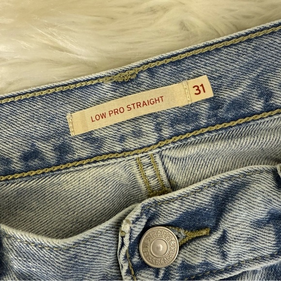 Levi’s Low Pro Straight Leg Women's Blue Jeans Size 31 Cotton - Picture 4 of 7